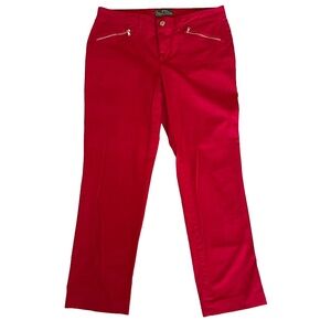 Lauren Ralph Lauren L-RL Active Red Stretch Pants Size 8